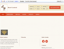 Tablet Screenshot of hotelcatedralmdp.com.ar